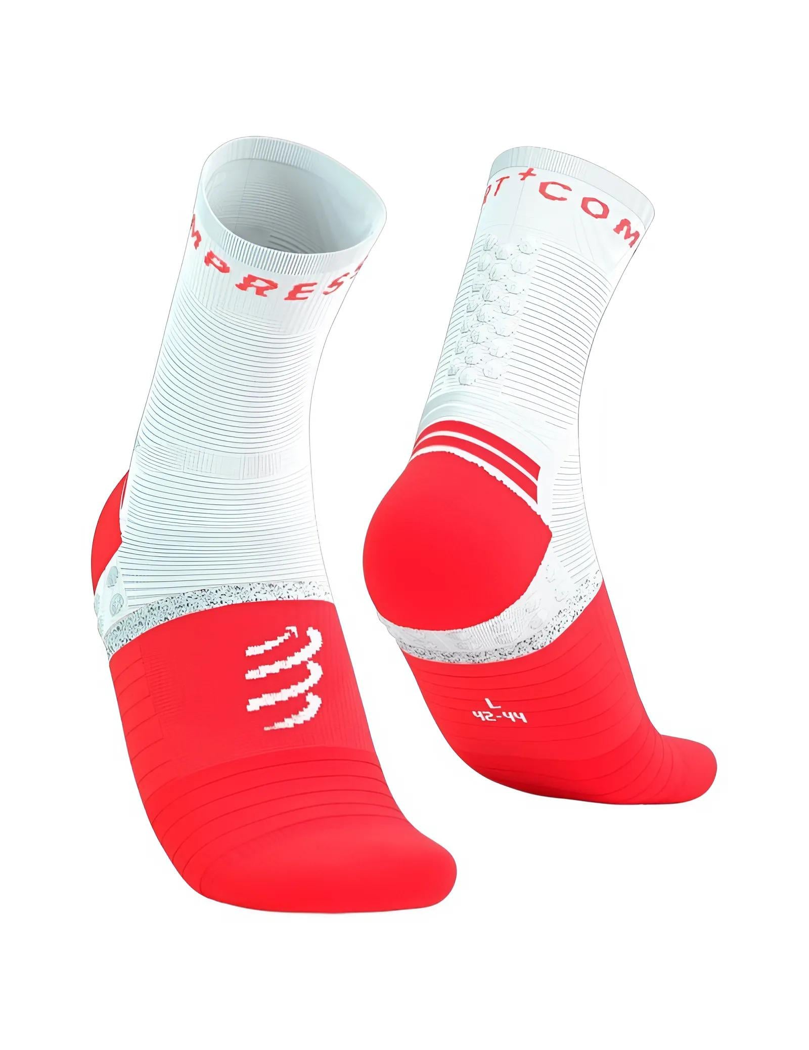 Носки компрессионные Compressport SMCU3783090T3 Pro Marathon Socks V2.0 р. T3 Fluo Red/White (26711893)