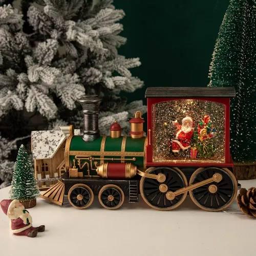 Ліхтар музичний новорічний Різдвяний поїзд на батарейках та від USB 32 см (26140881) - фото 2 Ліхтар музичний новорічний Різдвяний поїзд на батарейках та від USB 32 см (26140881) - фото 2