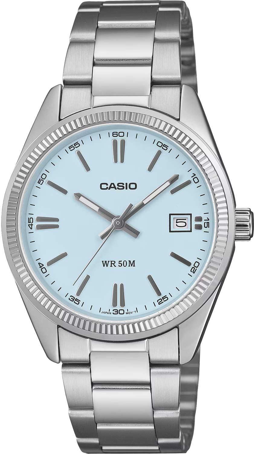 Часы мужские Casio UTP-1302PD-2A2 минеральное стекло синий циферблат