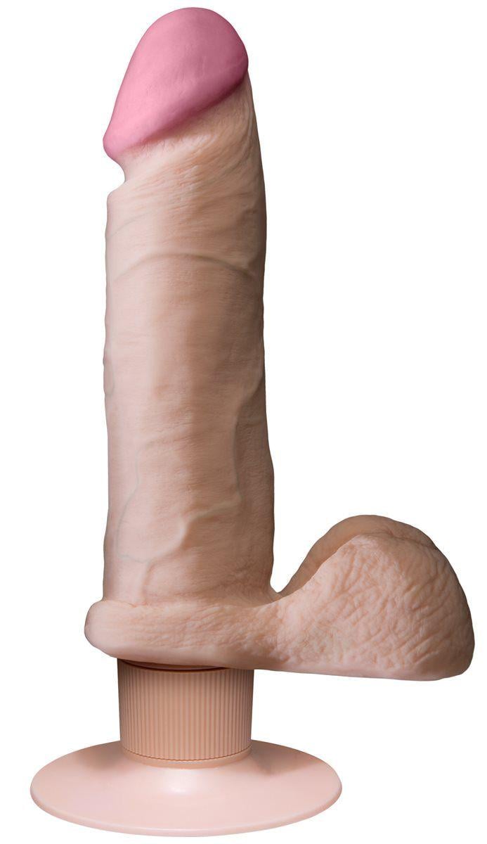 Вибратор с присоской Vibrating Realistic 6 Inch Ultraskyn Ur3 Cock/White