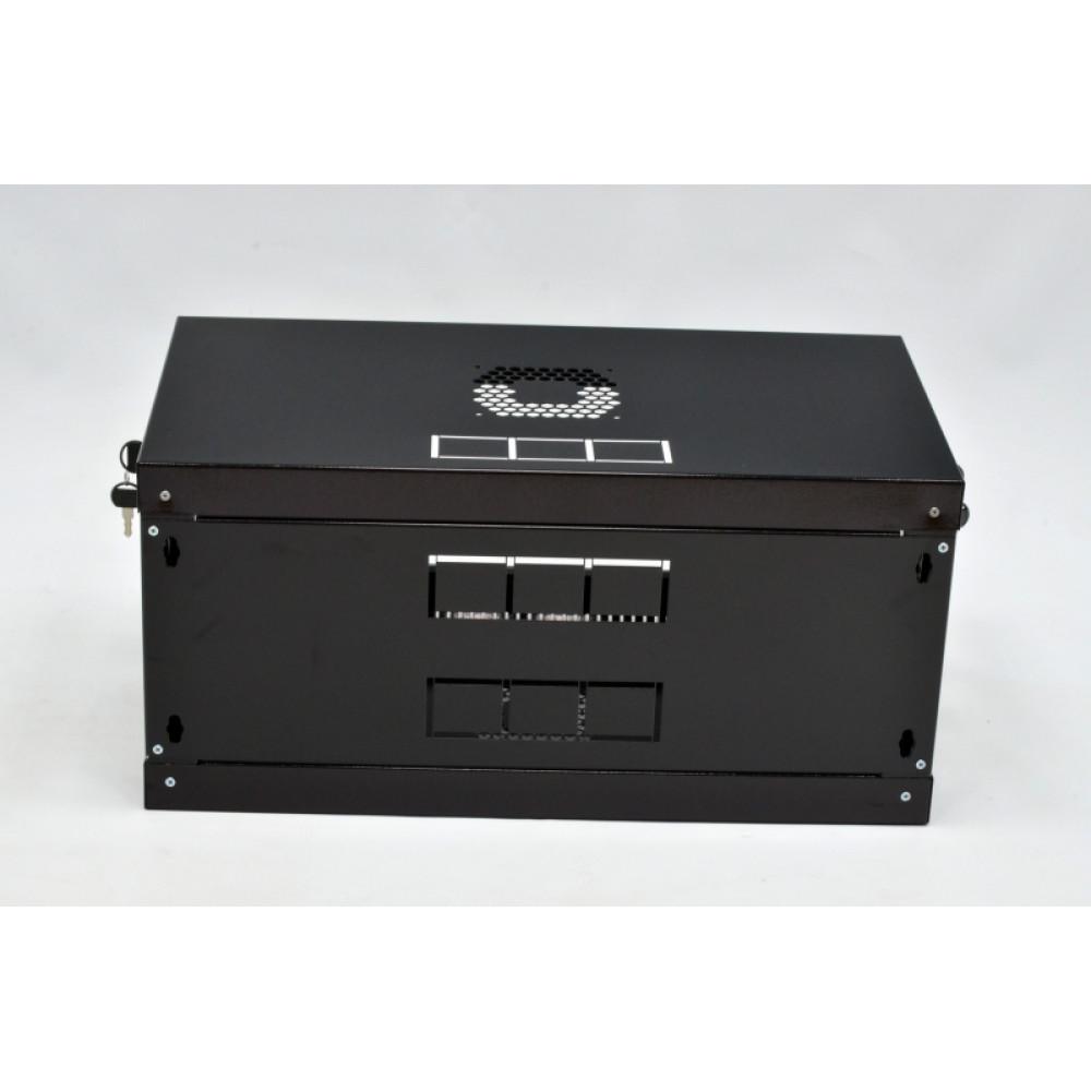 Шкаф 4U акриловое стекло 600х350х284 мм Черный (UA-MGSWL435B) - фото 4 Шкаф 4U акриловое стекло 600х350х284 мм Черный (UA-MGSWL435B) - фото 4