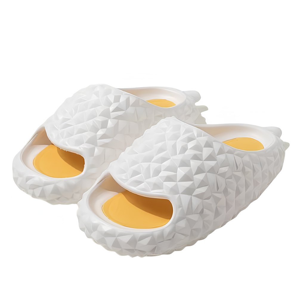 Шлепанцы женские в виде фрукта дуриан р. 36 Белый (ШДр12)