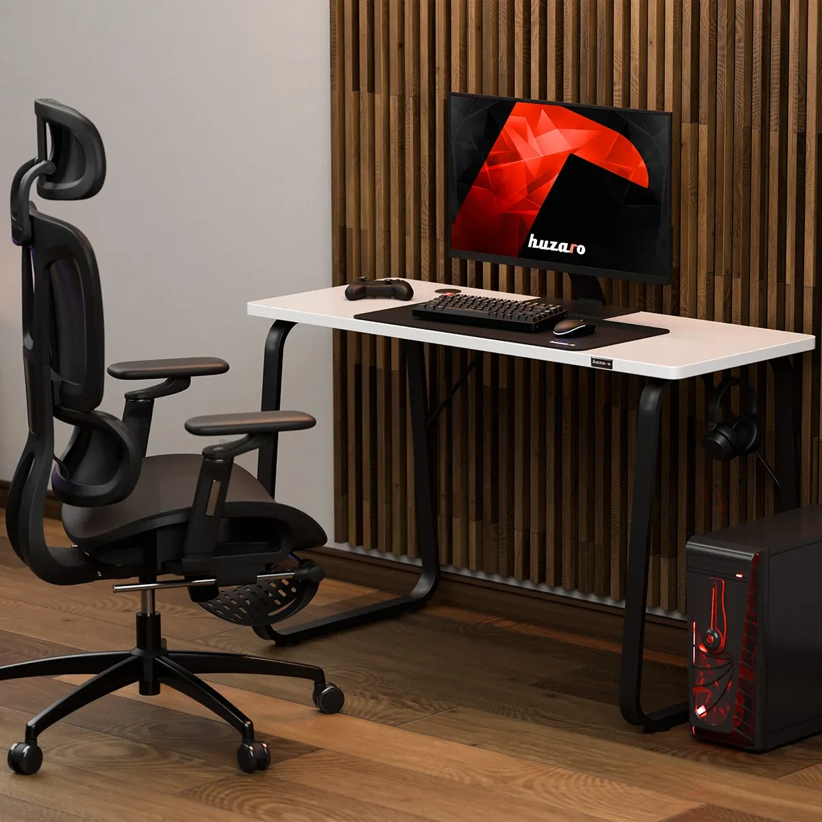 Компьютерный стол Huzaro HERO 1,5 White (HERO 1.5 WHITE) - фото 7