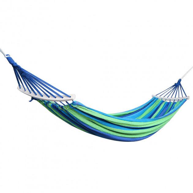 Гамак з каркасом і чохлом Hammock 240х100 см Синій/Зелений - фото 7