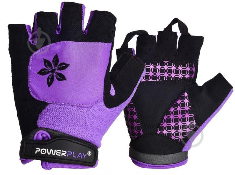 Велорукавички PowerPlay 5284 XS Фіолетові (5284_XS_Purple)