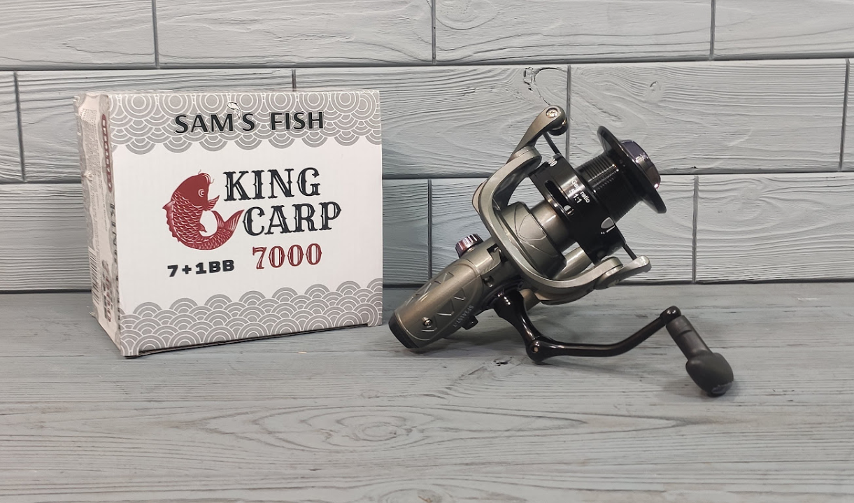 Катушка рыболовная Sams Fish King Carp 7000 7+1bb SF24157-7 с бейтраннером для карповой ловли - фото 2