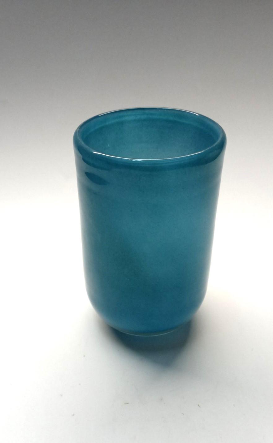 Ваза стеклянная Гутняр 18х11 см Синий - фото 2 Ваза стеклянная Гутняр 18х11 см Синий - фото 2