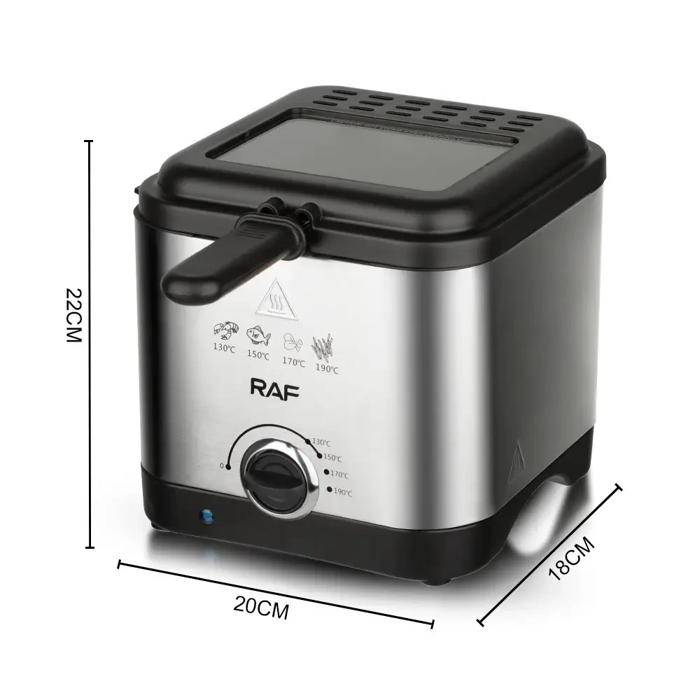 Фритюрниця для смаження без олії RAF R.5300 Deep Fryer 2,5 л 1000 Вт (14255) - фото 3