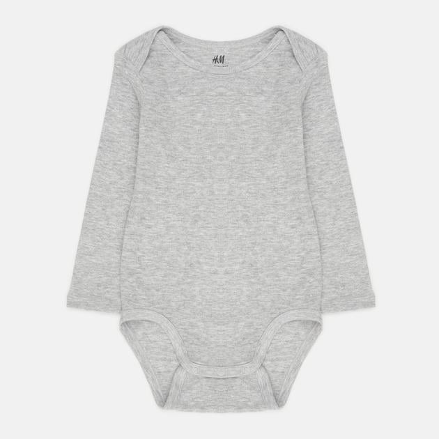 Боді H&M 68 см Сірий меланж (1038279)
