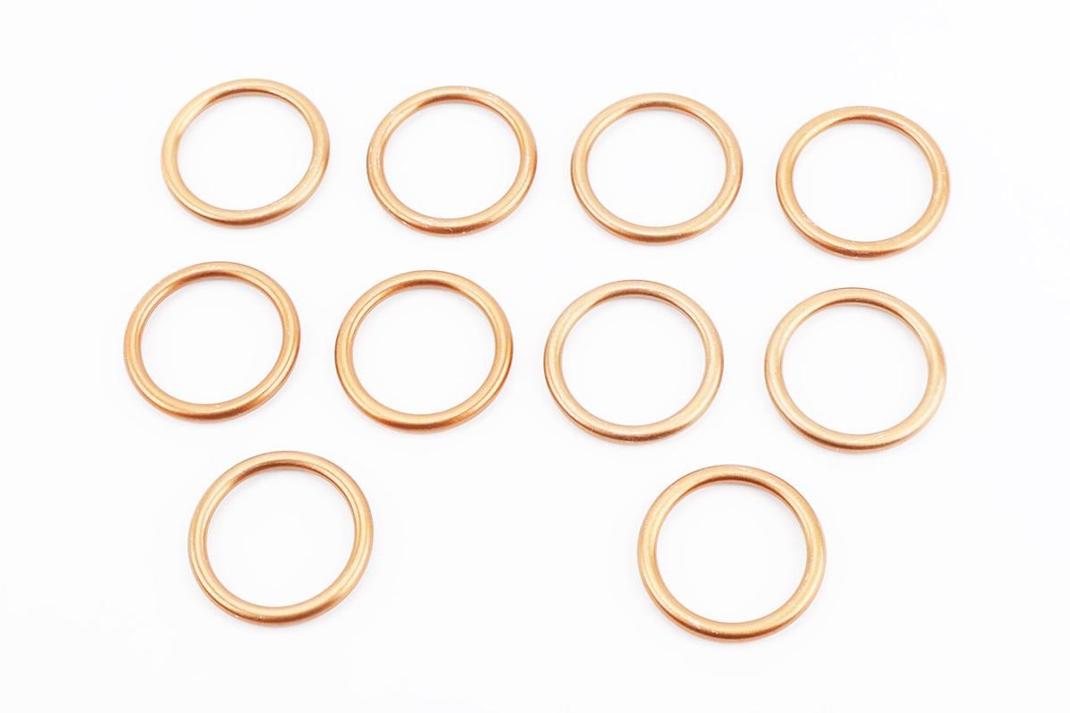 Прокладка глушителя к мотоциклу Viper V150A металлическая 39x32 мм 10 шт. (998306)