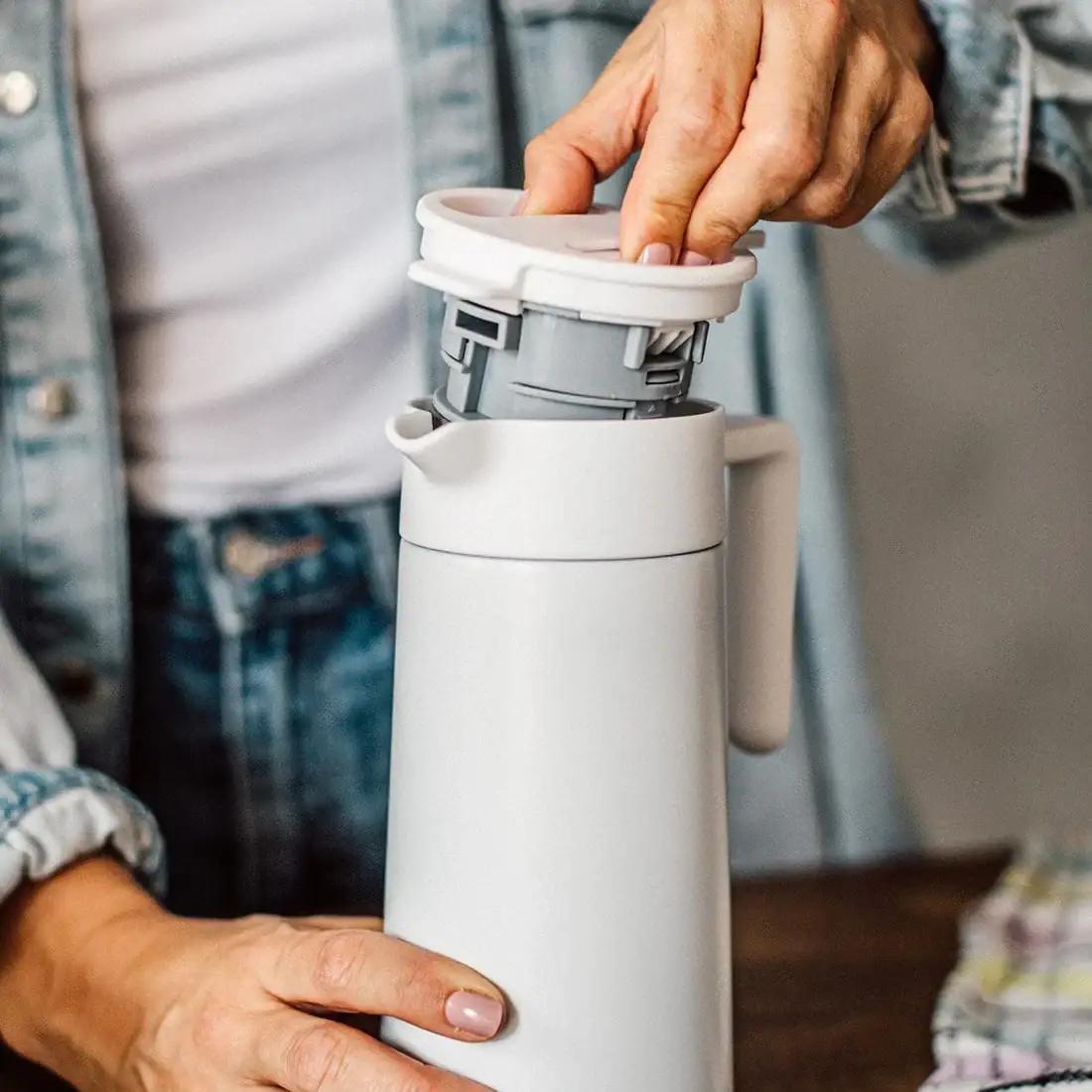 Термо-сервер для профессиональной заварки кофе Hario 600 мл Белый (CHP-600-W) - фото 4