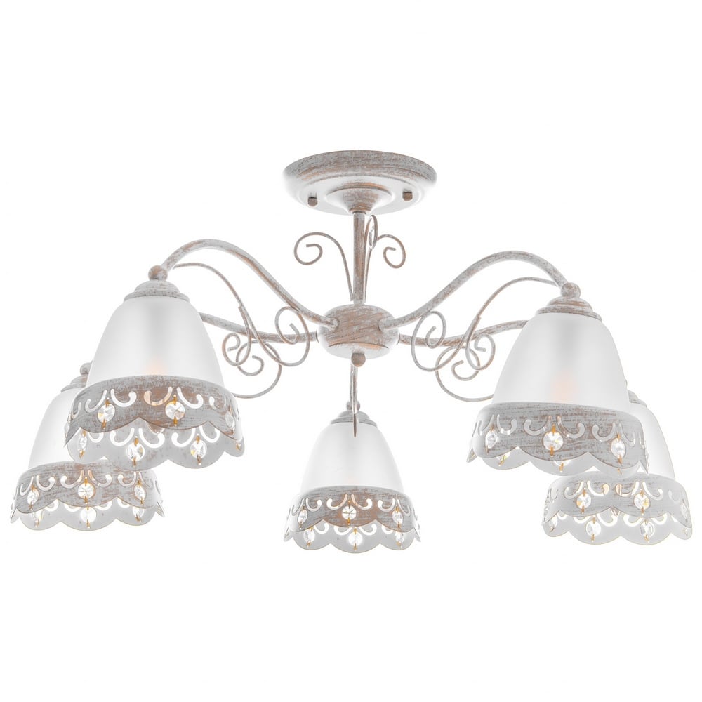 Люстра Brille BKL-594S/5 E14 WH/G (23-322)