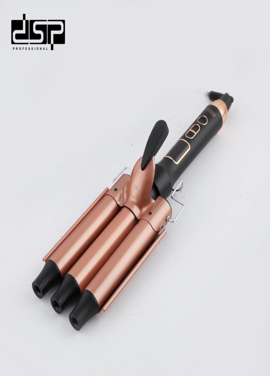 Плойка на три хвилі з керамічним покриттям для укладання волосся 25 мм (DSP 20179) - фото 3 Плойка на три хвилі з керамічним покриттям для укладання волосся 25 мм (DSP 20179) - фото 3