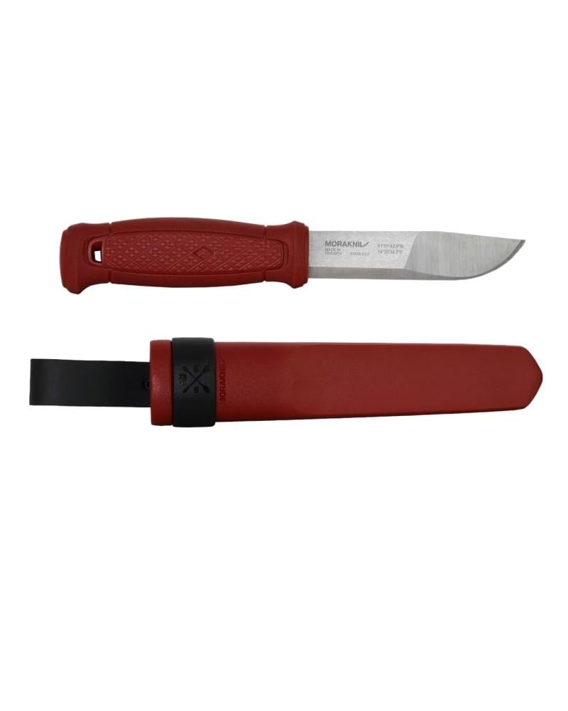 Нож туристический с ножнами Morakniv Kansbol Dala гладкая кромка 56,5 HRC Sandvik 12C27 нержавеющая сталь 109 мм Бордовый (2359470621)