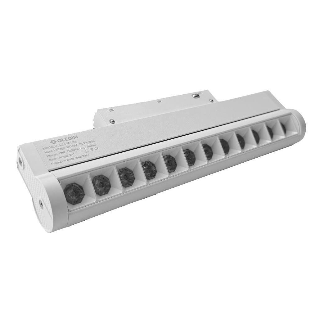 Світильник трековий магнітний поворотний Oledim OL225 12W 4000K Білий (29502683) Світильник трековий магнітний поворотний Oledim OL225 12W 4000K Білий (29502683)