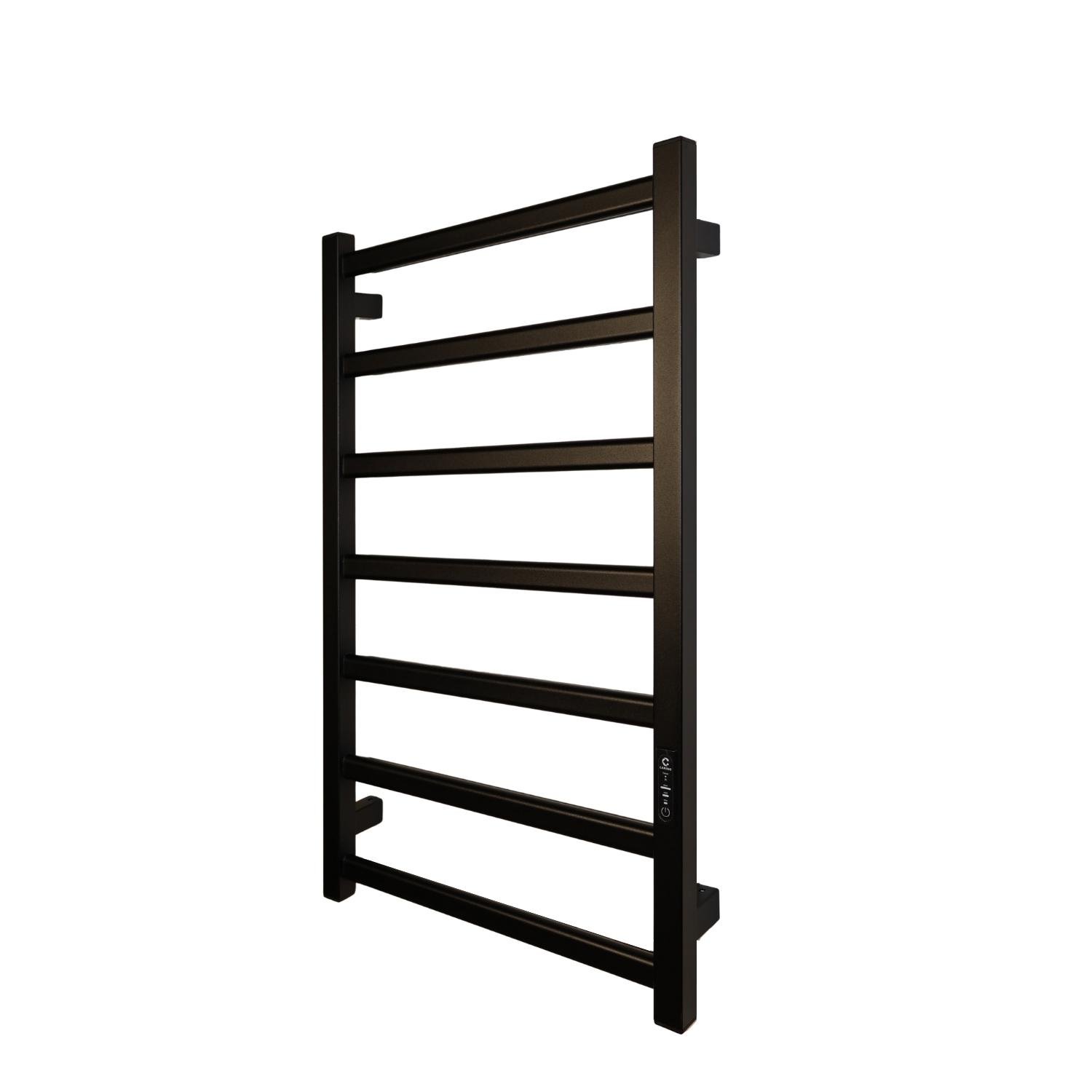 Полотенцесушитель электрический Carino Luna с контроллером 790x490 мм Черный матовый (LN7949FВM)