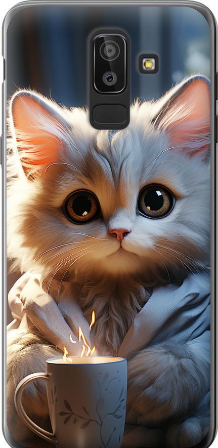 Чехол на Samsung Galaxy J8 2018 White cat (5646u-1511-42517)
