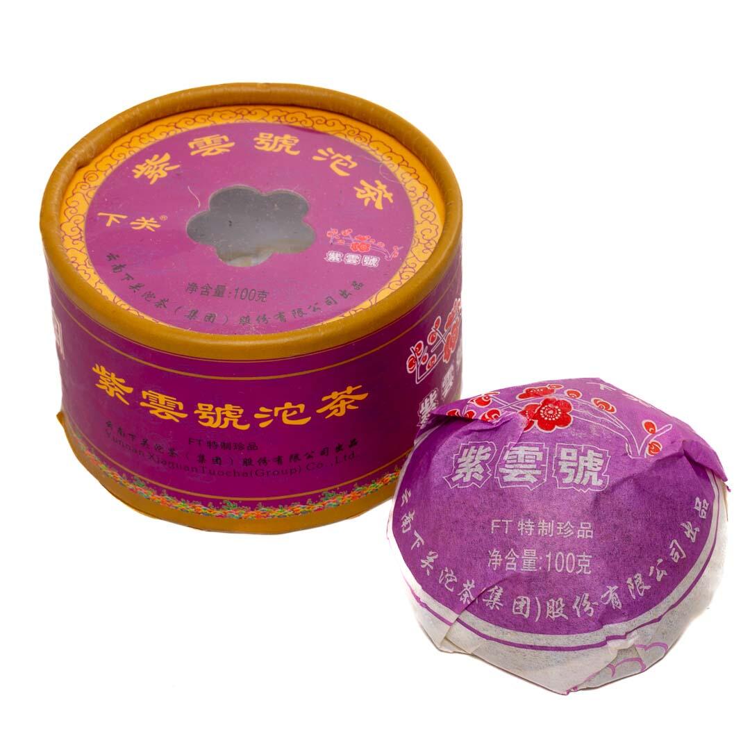 Чай Шен пуэр Ся Гуань Пурпурное облако 2012 г. 100 г