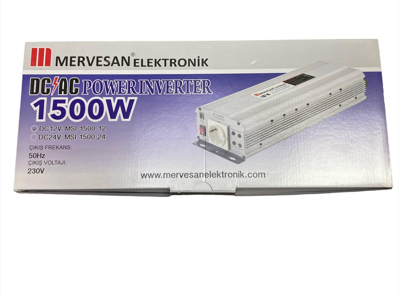 Преобразователь автомобильного тока Mervesan 1500 W 12-220 V (5746323624) - фото 7