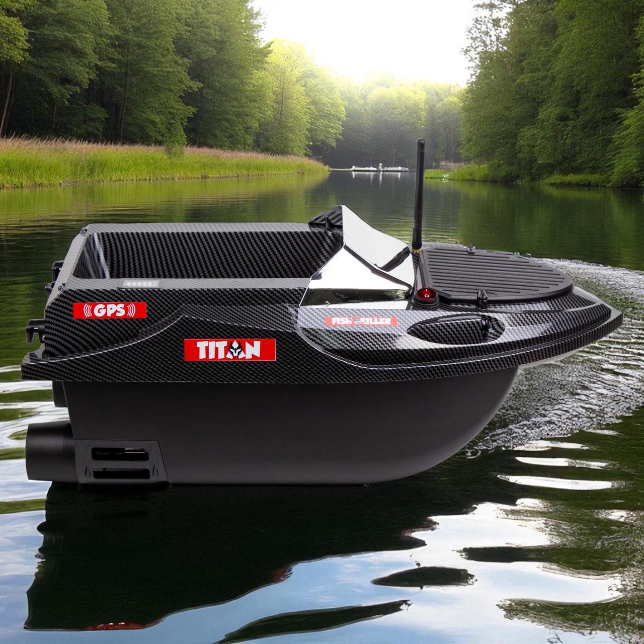 Човник короповий для завозу підгодовування Fish Killer Titan ехолот автопілот з GPS на 180 пікселів до 3 кг до 800 м (2667664518) - фото 4