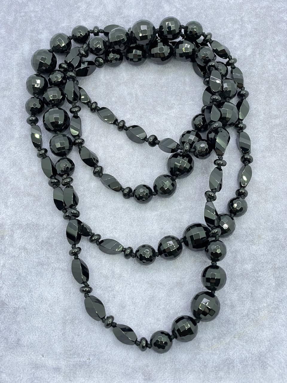 Бусы агат 120 см (563)