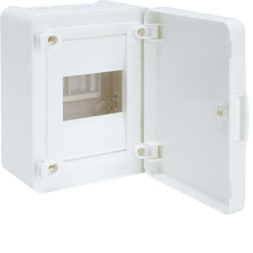 Щиток Hager Golf VS104PD 4 модульный/наружный /накладной с белой дверцей (3231)