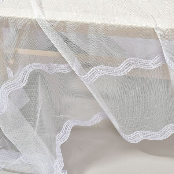 Тюль фатин IDEIA Гейл 2,75 м c вышивкой Белый (2200004210186)
