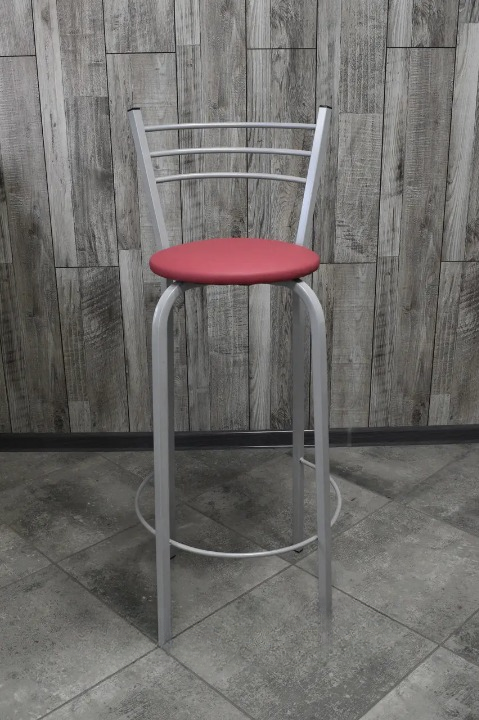 Барний стілець 35х107 см Червоний/Білий (28374079)