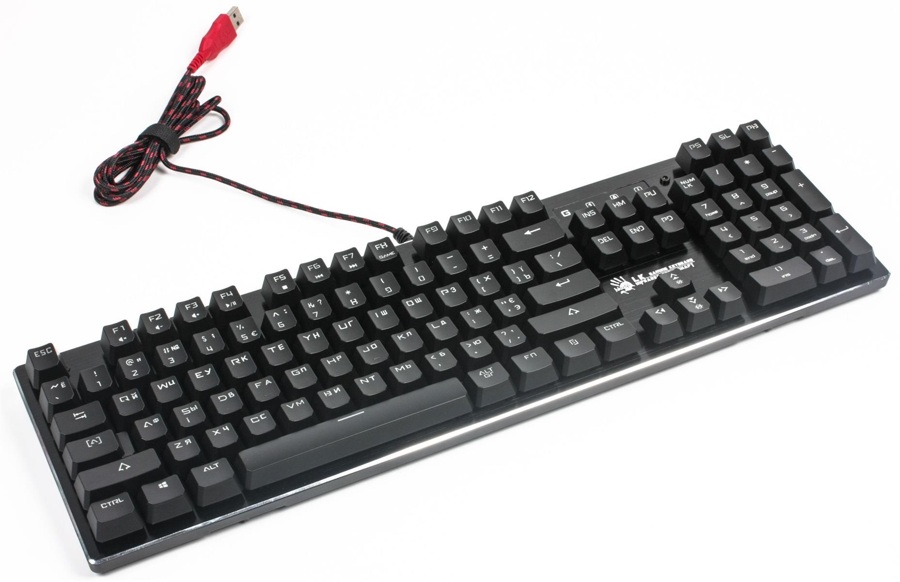 Клавиатура A4Tech Bloody B820R Light Strike Red RGB USB-A Black (26451006) - фото 4
