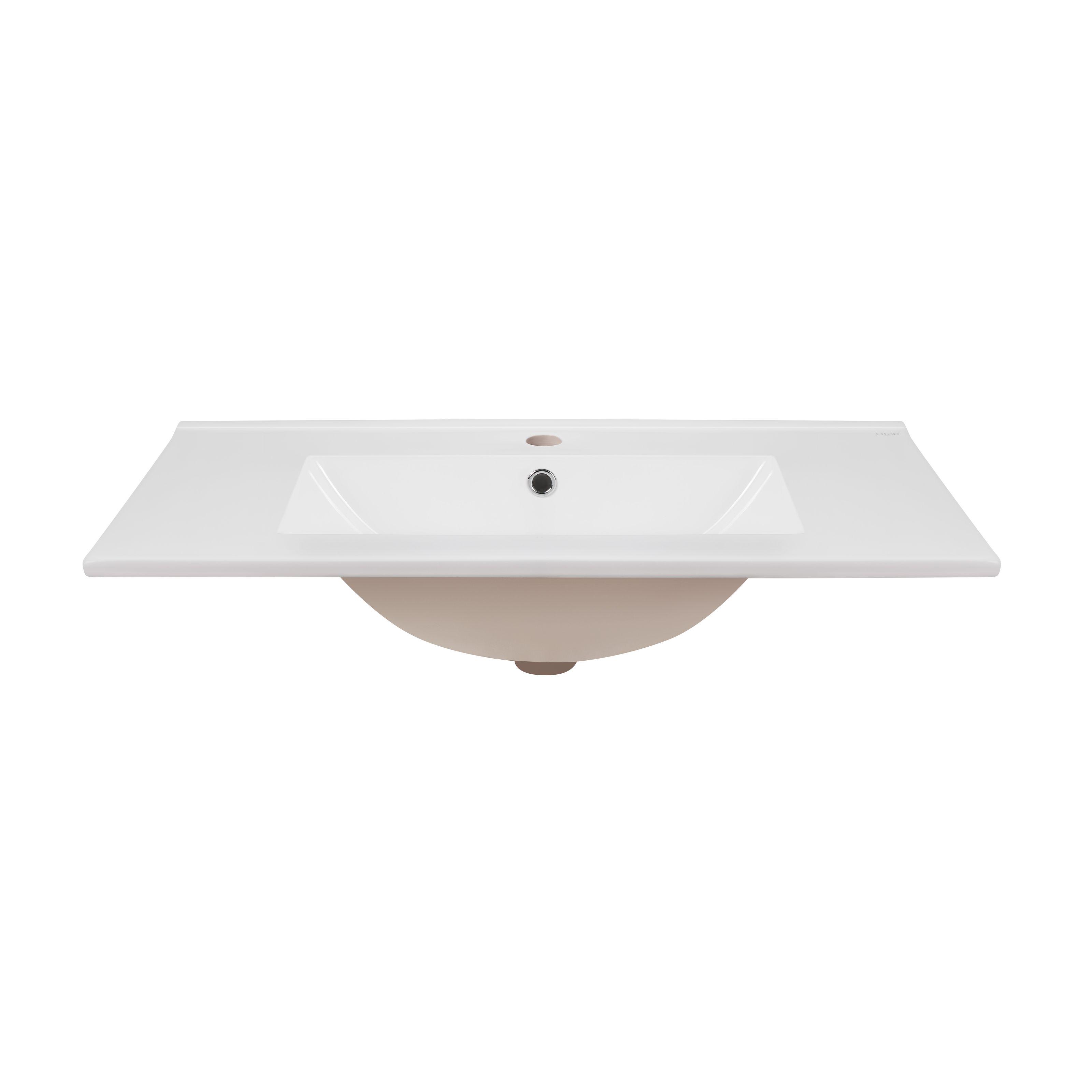 Умывальник врезной Q-tap Albatross E QT01119080EW 815x470x170 мм Белый (115764)