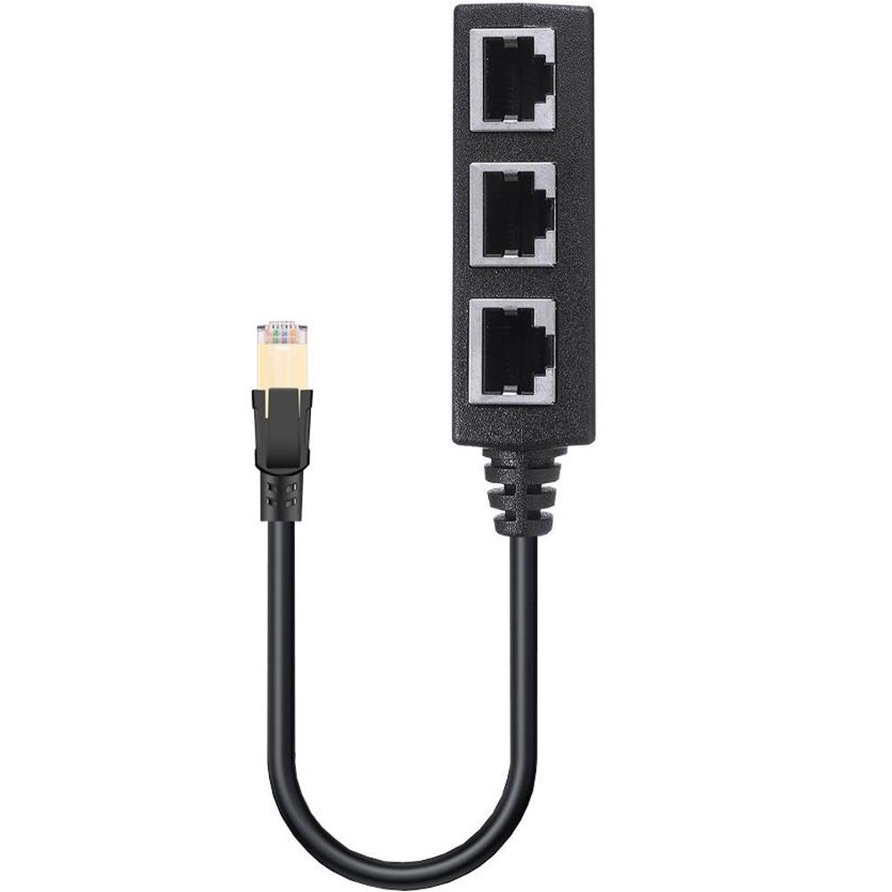 Разветвитель сплиттер Addap ES-01 на 3 разъема RJ45 Ethernet для сетевого кабеля - фото 4