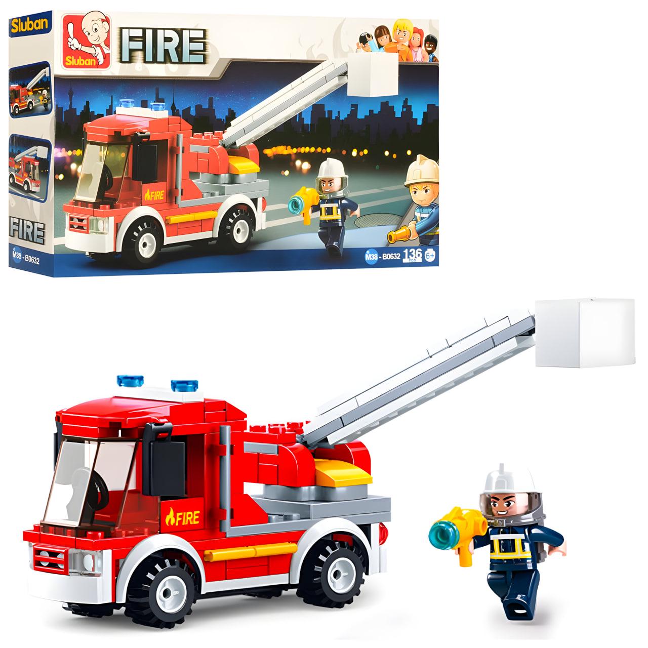 Конструктор Sluban Пожежна машина 136 дет. (M38-B0632)