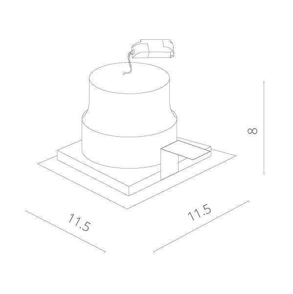 Світильник стельовий світлодіодний Arte Lamp PRIVATO 7W Чорний (A7007PL-1BK) - фото 3