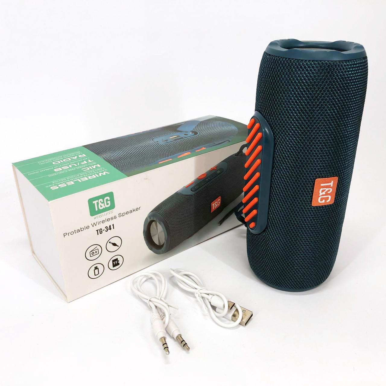 Колонка портативна Bluetooth TG341 зі шнурком Синій - фото 12 Колонка портативна Bluetooth TG341 зі шнурком Синій - фото 12