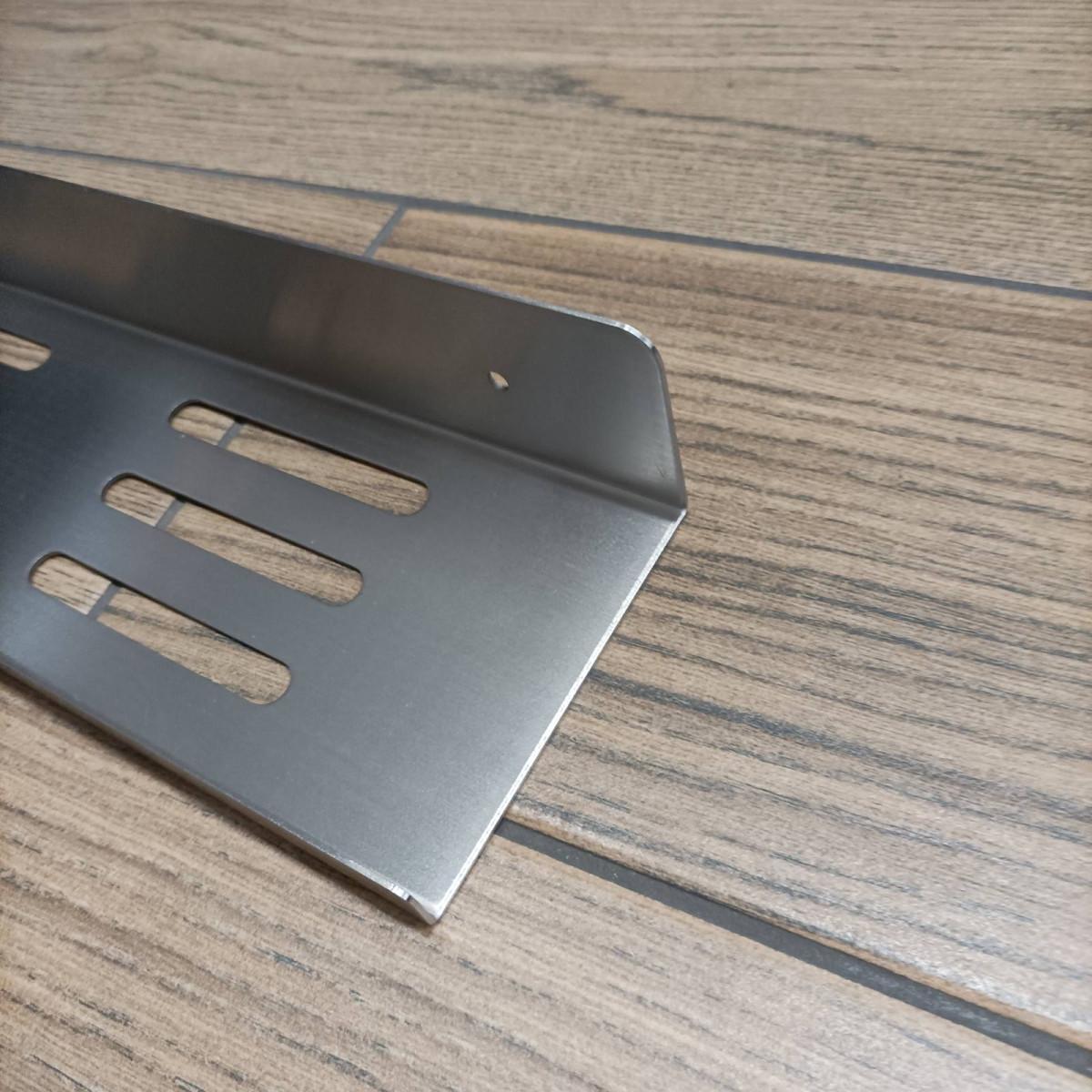 Полиця пряма відкрита L-форми з товстої нержавіючої сталі для ванної кімнати Disfact HL-45 45 см Сріблястий (3330) - фото 4 Полиця пряма відкрита L-форми з товстої нержавіючої сталі для ванної кімнати Disfact HL-45 45 см Сріблястий (3330) - фото 4