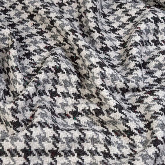 Ткань костюмная IDEIA Лапка 1,45 м Черно-серый (2200004245119)