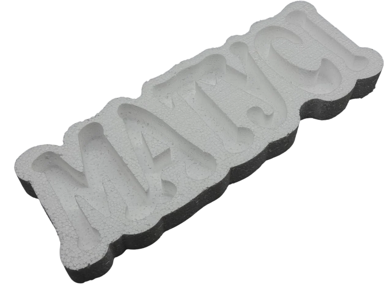 Пенобокс для декорирования пенопластовая заготовка для рукоделия 55х19,5 см Белый (PNB-031)