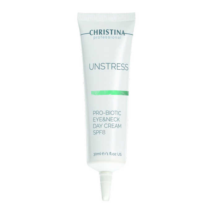 Крем дневной для глаз и шеи SPF 8 Christina Unstress Probiotic Day Cream Eye & Neck SPF 8 30 мл (CHR761)