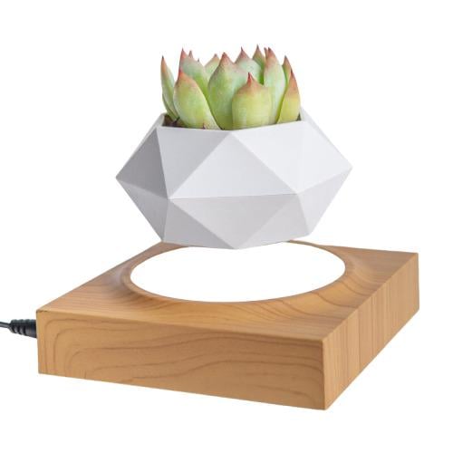 Горшок для растений магнитный левитационный HCNT SIM10-FP Magnetic Levitating Pot M10-FP Wood Grain (2640252759)