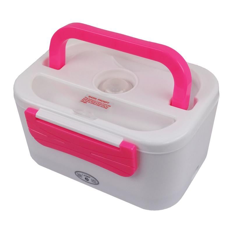 Автомобильный ланч-бокс Wellamart с подогревом Розовый (49430003)