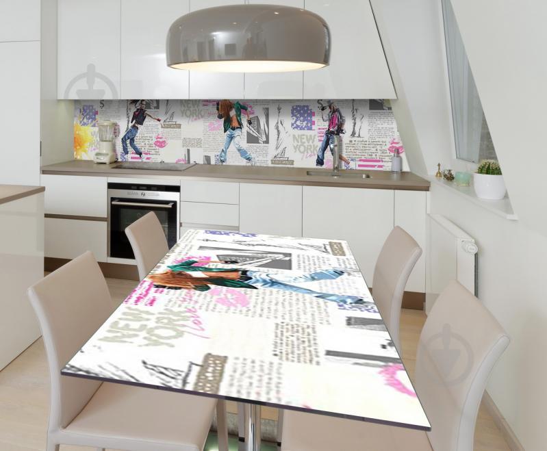 Наклейка виниловая на стол Zatarga  "Стиль Нью-Йорк" 650х1200 мм Z181707/1st