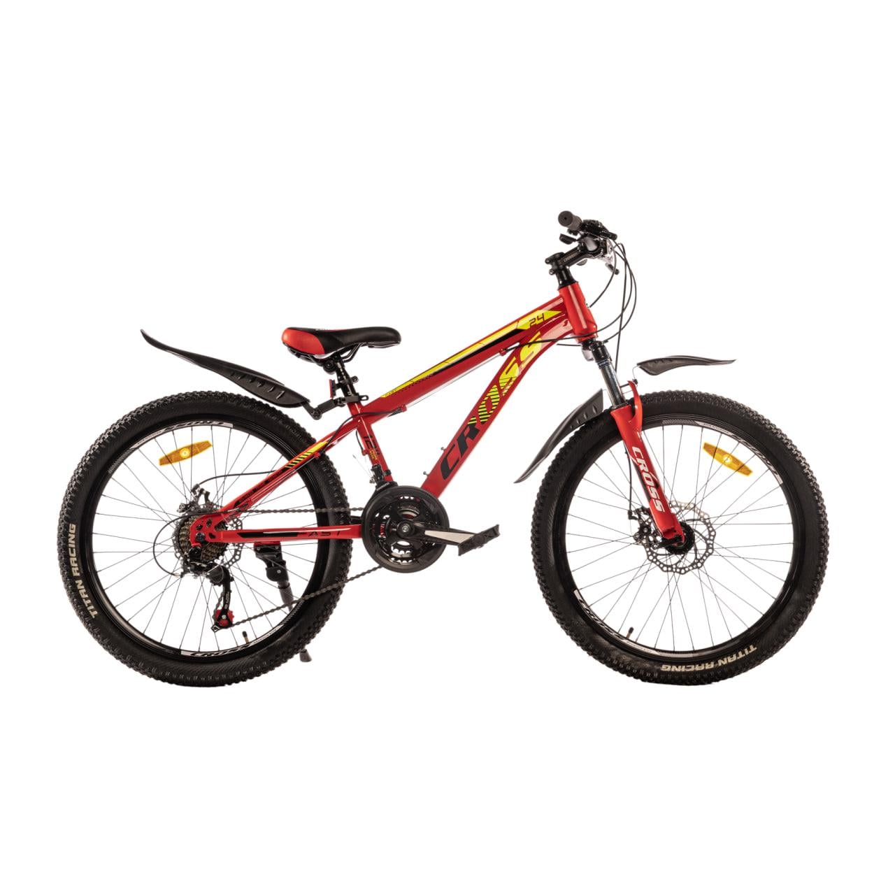 Велосипед Cross Fast 2023 24" Чорно-червоний (24CJS-004674)