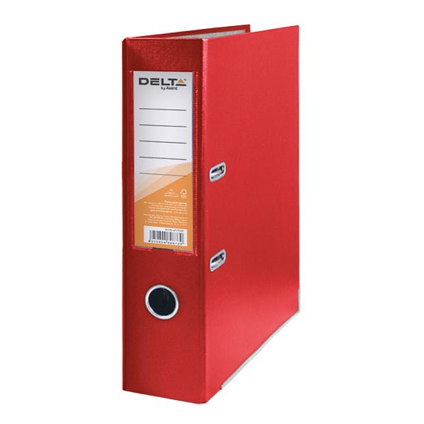 Папка-регистратор Axent Delta двусторонняя А4 полипропилен 75 мм собрана Красный (d1714-06c)