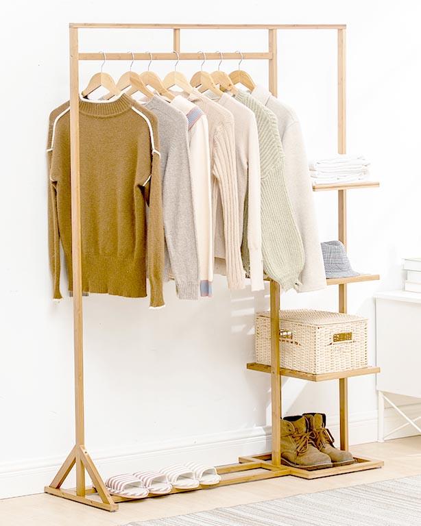 Вешалка-стойка для одежды из дерева Бургас 175Х120 Бланже (СВГ-17120501)