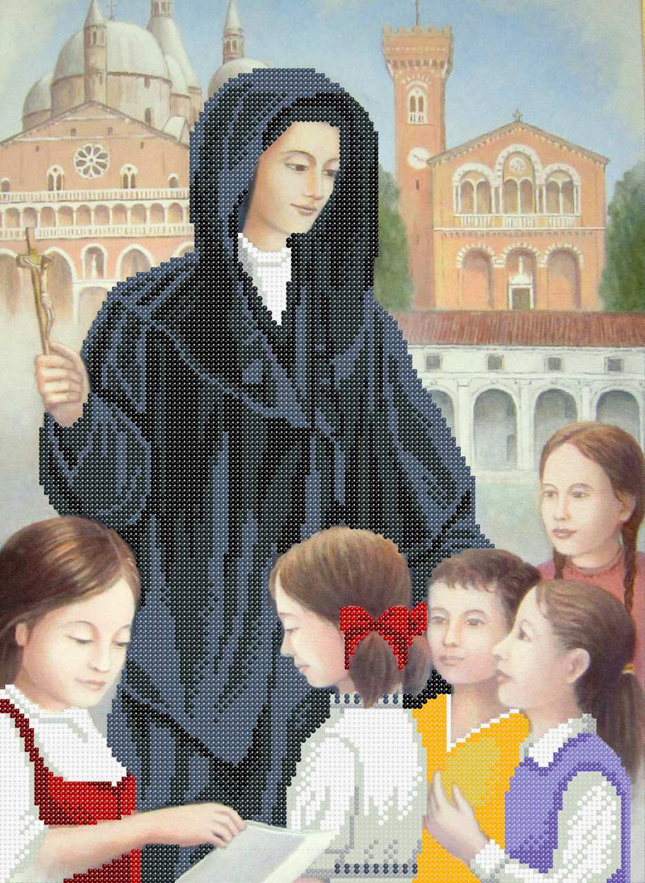 Схема вышивки бисером Святая Лючия (757802498)