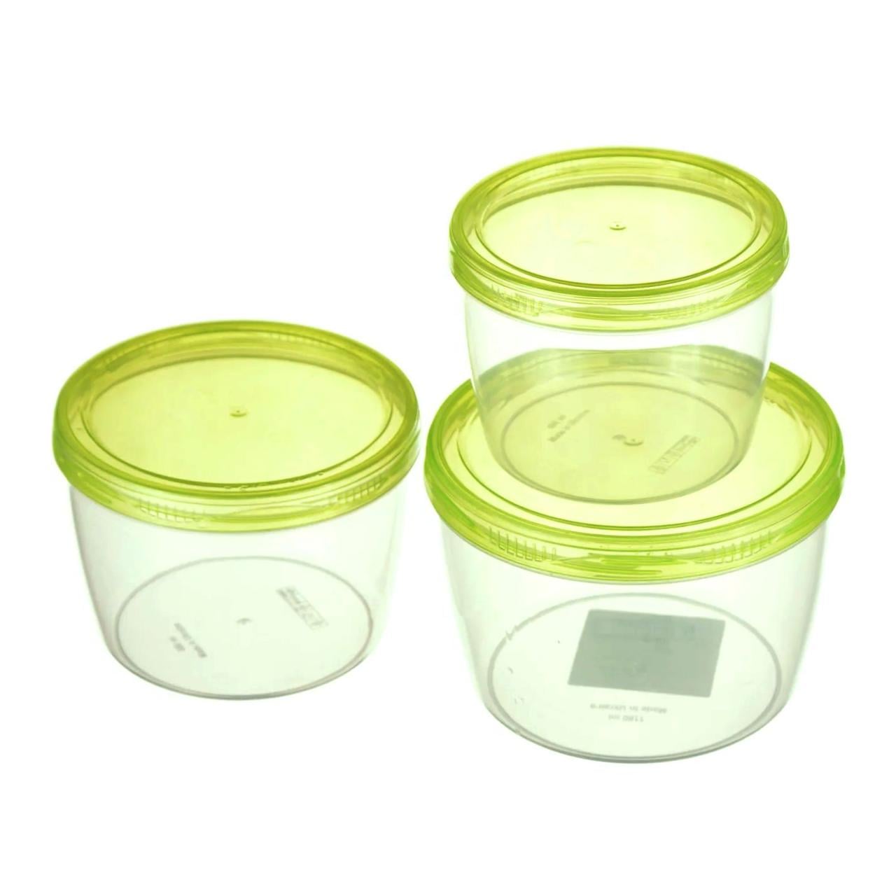 Набор контейнеров круглых Ал-Пластик TWIST 3в1 600/880/1180 мл (201796)