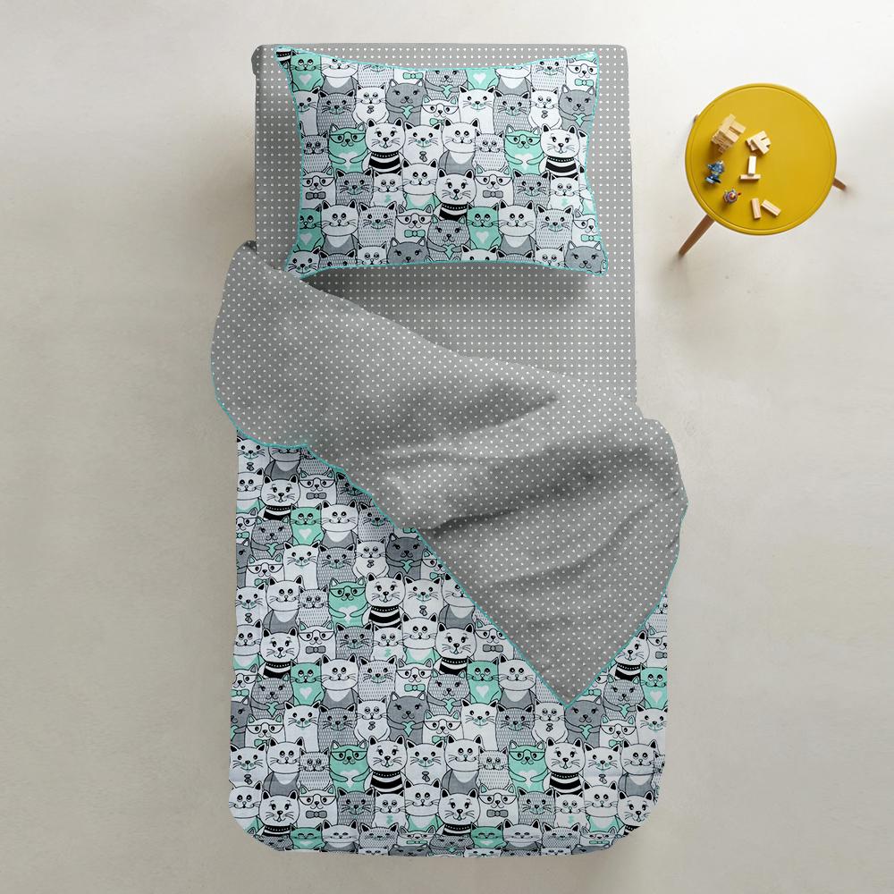 Простирадло полуторне Cosas Drop Grey 155х240 см (4822055072773) - фото 3