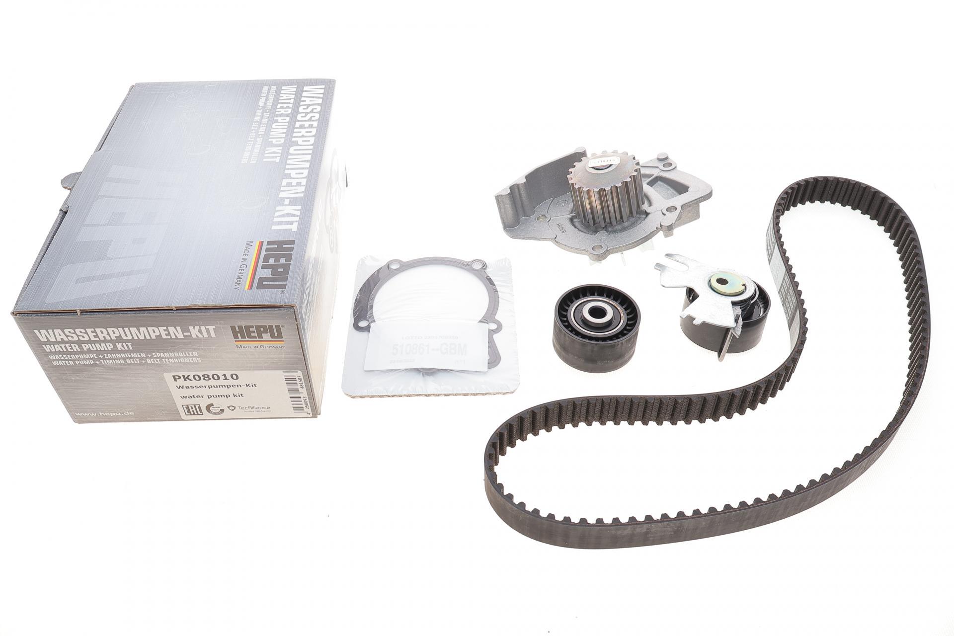 Комплект ГРМ з помпою Fiat Scudo/Citroen Jumpy 2.0HDI/D Multijet 07- 116x25 (PK08010 HEPU)