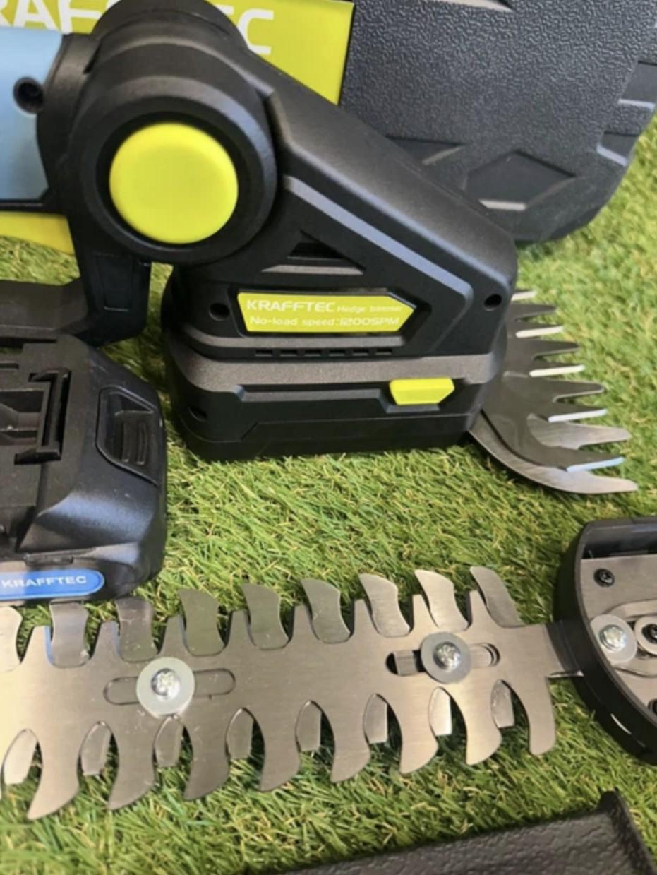 Кусторез аккумуляторный Krafftec 48V/6AP для ухода за газоном и кустами универсальный (897) - фото 4 Кусторез аккумуляторный Krafftec 48V/6AP для ухода за газоном и кустами универсальный (897) - фото 4