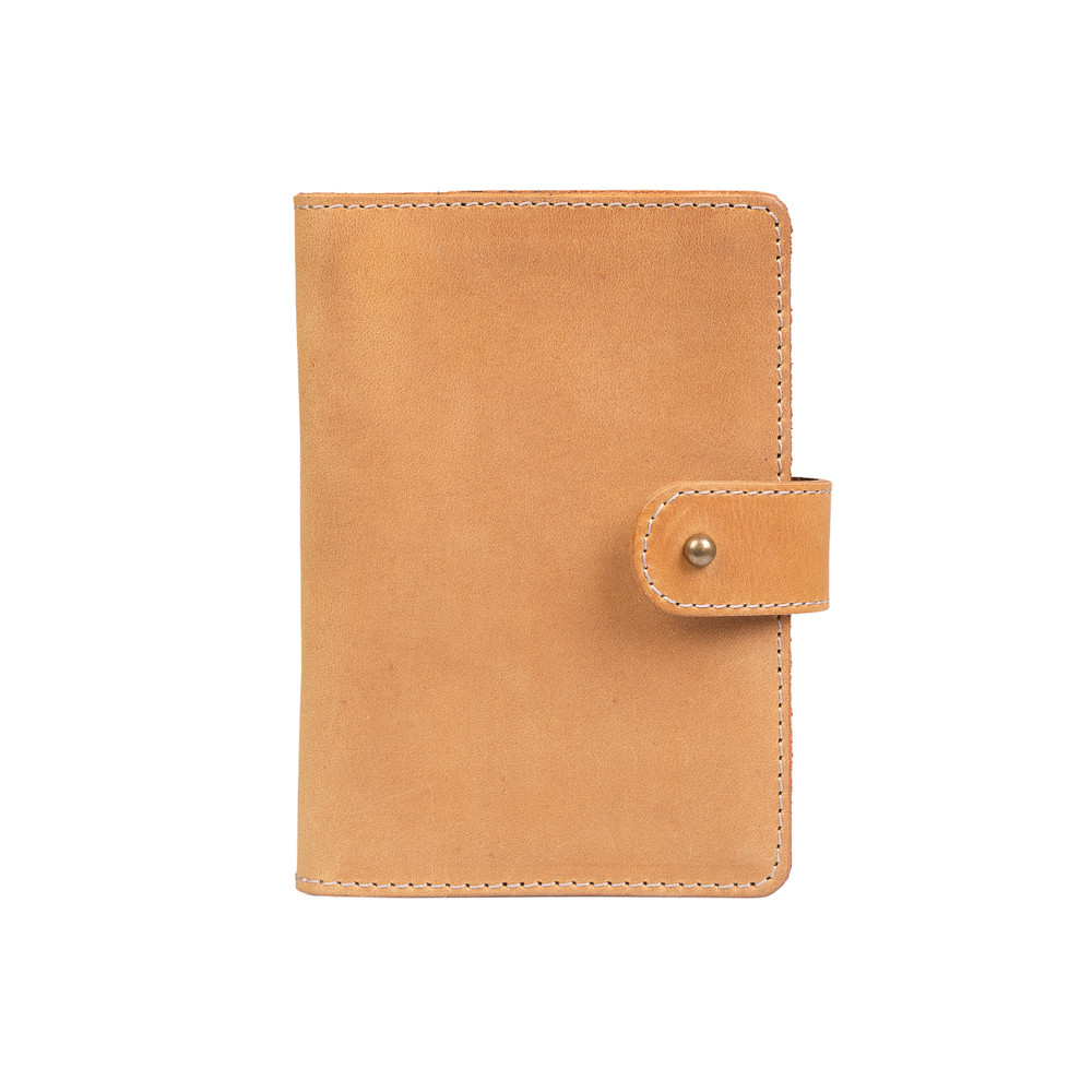 Портмоне HiArt PB-03S/1 Shabby Honey з натуральної шкіри для паспорта/ID документів Жовтий (PB-03S/1-S18-0935-000)